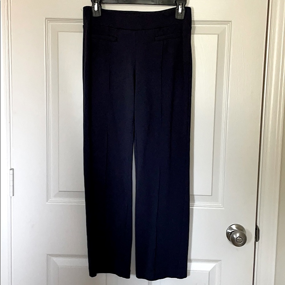 STRETCH Navy Blue Crop Dress Pants